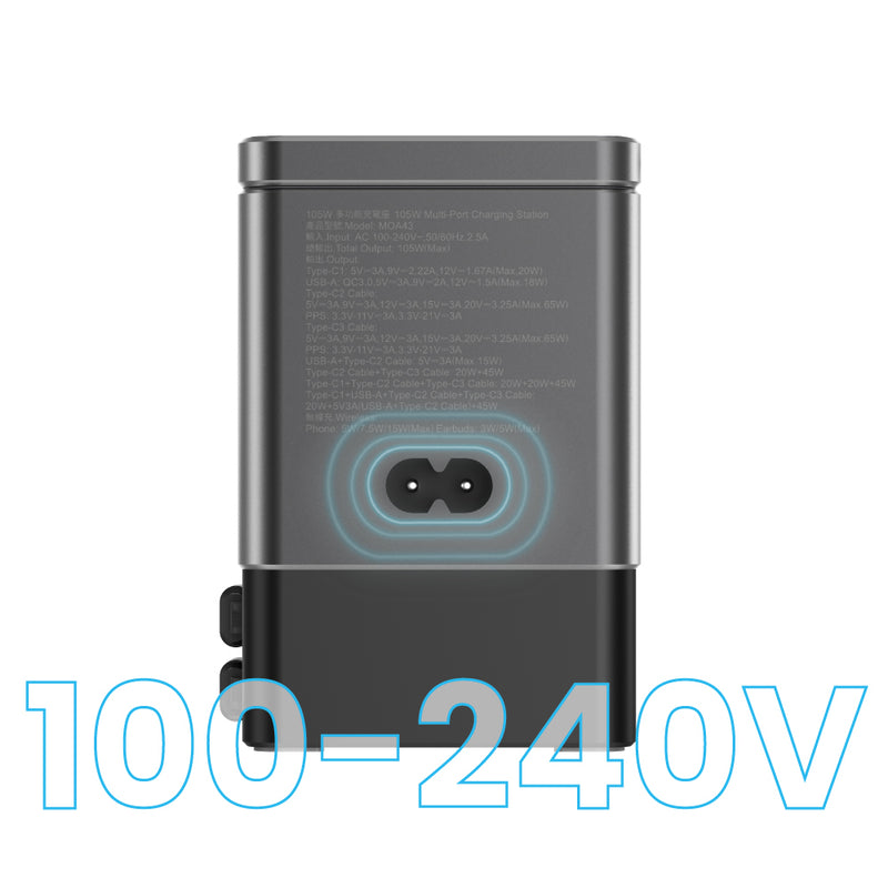 [100–240V] Global Voltage Support